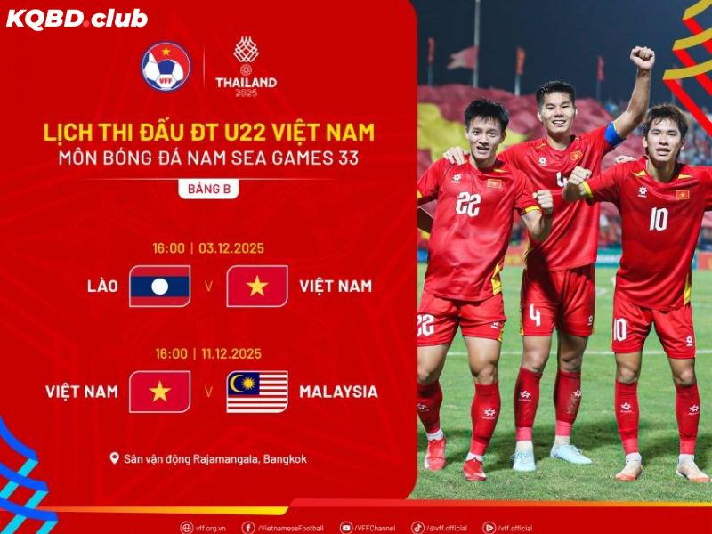 Lịch thi đấu của U22 Việt Nam