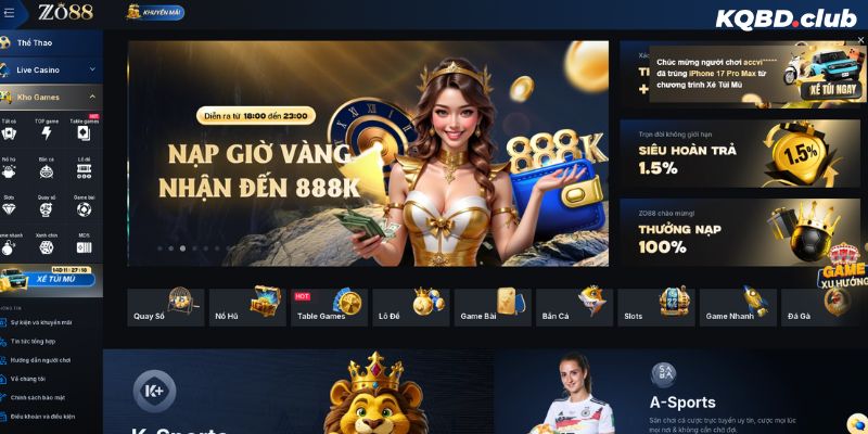 ZO88 làm các bet thủ ấn tượng cực kỳ với chính sách khuyến mãi đa dạng ZO88 làm các bet thủ ấn tượng cực kỳ với chính sách khuyến mãi đa dạng