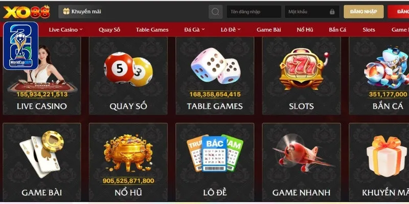 Giải trí thả ga cùng kho game đẳng cấp hàng đầu tại XO88